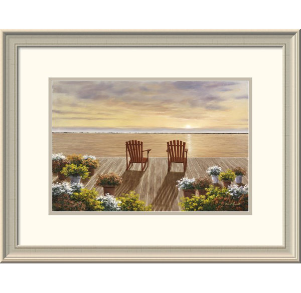 Global Gallery Evening Deck View by Diane Romanello Picture Frame